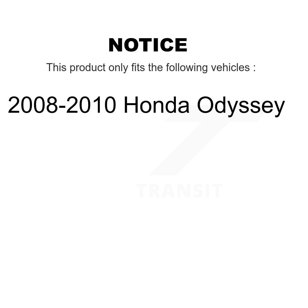 Ensemble de ressorts hélicoïdaux de jambe de suspension avant droite, pour Honda Odyssey 2008 – 2010