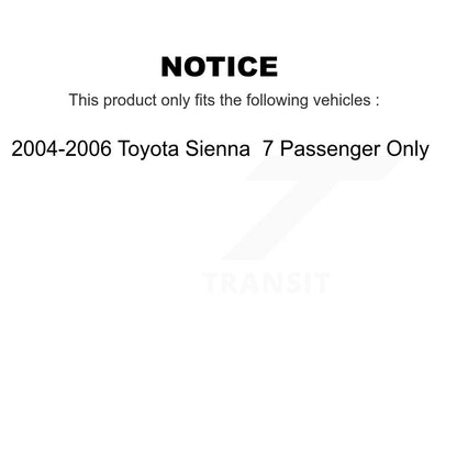 Ensemble de ressorts hélicoïdaux de jambe de suspension avant gauche, pour Toyota Sienna 78A-11991