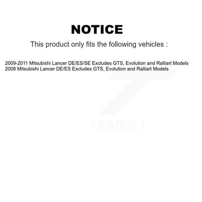 Ensemble de ressort hélicoïdal de contrefiche de suspension avant gauche pour Mitsubishi Lancer 78A-1304