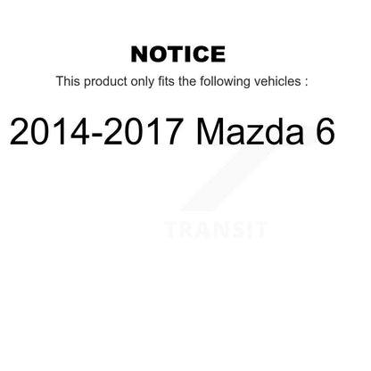 Ensemble de ressorts hélicoïdaux de jambe de suspension avant droite, pour Mazda 6 2014 – 2017