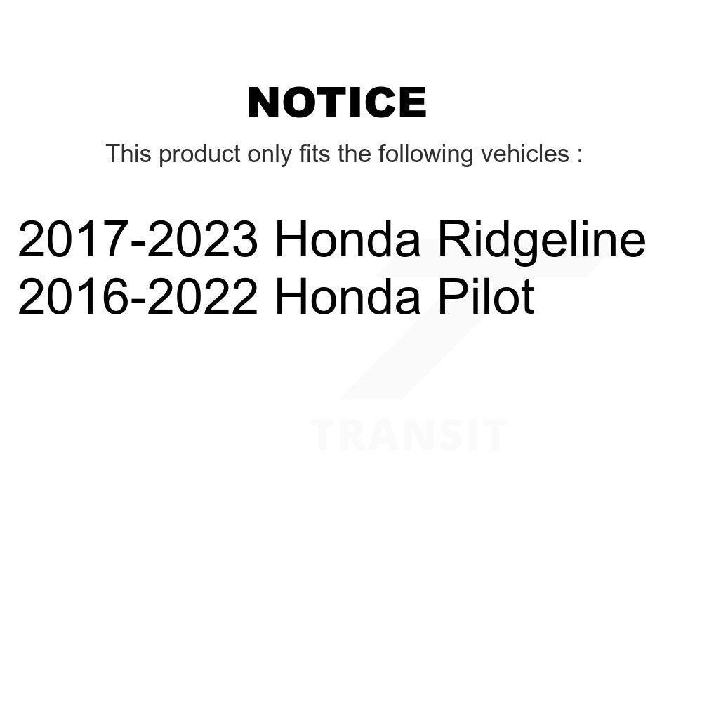 Ensemble de ressorts hélicoïdaux de jambe de suspension avant droite, pour Honda Pilot Ridgeline