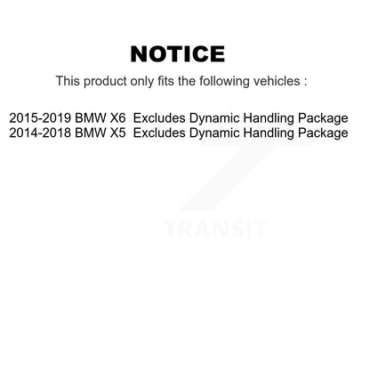 Ensemble de ressorts hélicoïdaux de jambe de force de Suspension avant, pour BMW X5 X6 78A-13480