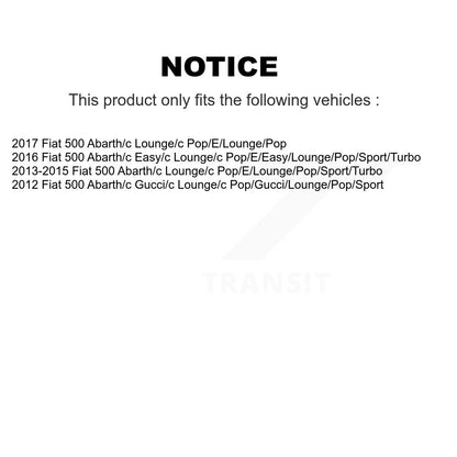 Ensemble de ressorts hélicoïdaux de jambe de suspension avant gauche pour Fiat 500 78A-13551