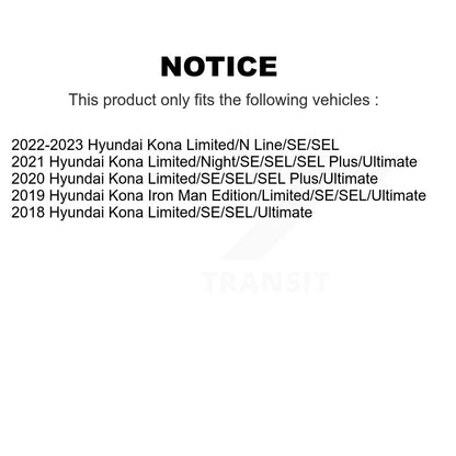 Ensemble de ressorts hélicoïdaux de jambe de suspension avant droite, pour Hyundai Kona 78A-13616