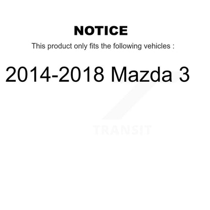 Ensemble de ressorts hélicoïdaux de jambe de suspension avant droite, pour Mazda 3 2014 – 2018