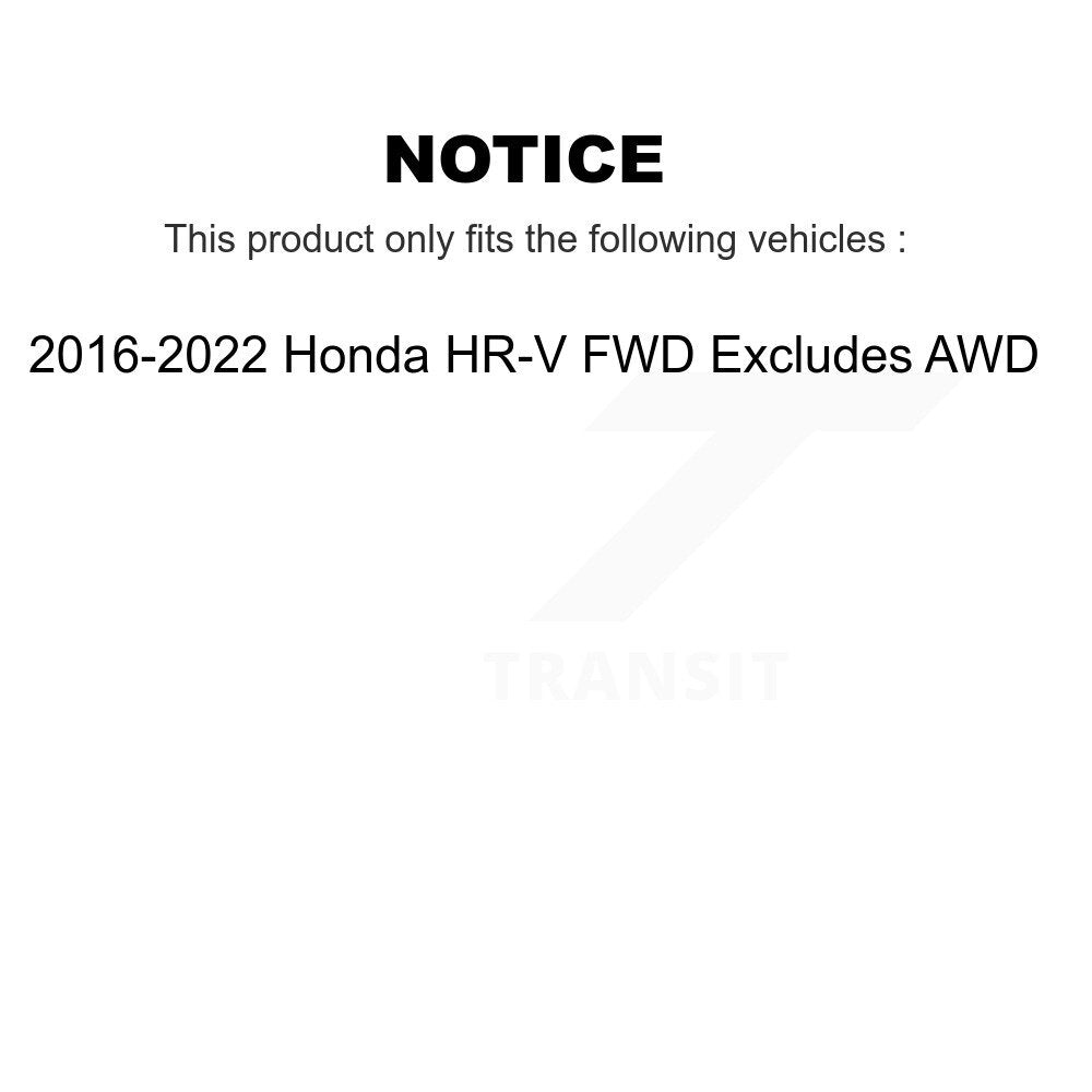 Assemblage de printemps de la bobine de suspension avant droite pour Honda HR-V FWD 2016-2022