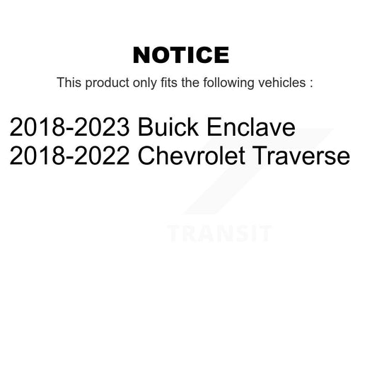 Ensemble de ressorts hélicoïdaux de jambe de force de Suspension avant gauche, pour Chevrolet Traverse Buick