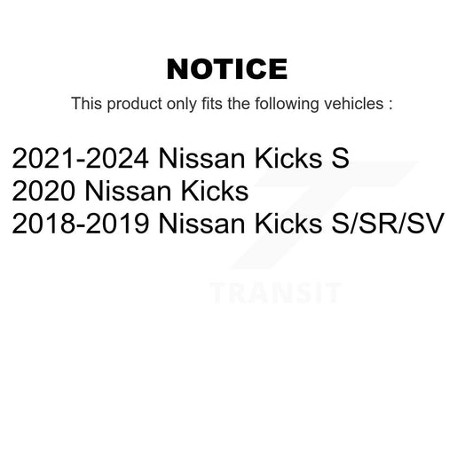 Ensemble de ressort hélicoïdal de contrefiche de suspension avant gauche pour Nissan Kicks 78A-14111