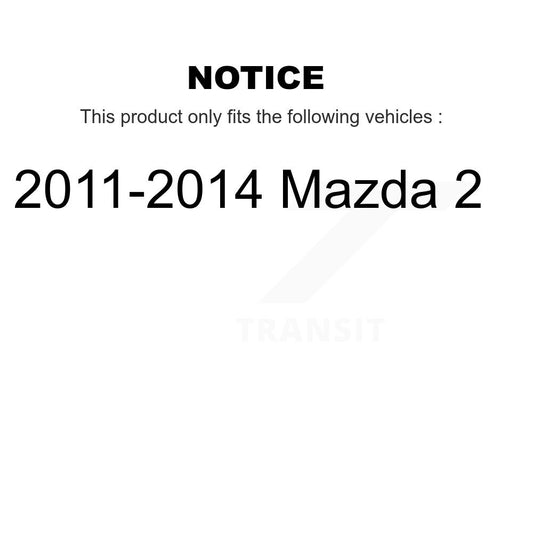 Ensemble de ressorts hélicoïdaux de jambe de suspension avant droite, pour Mazda 2 2011 – 2014