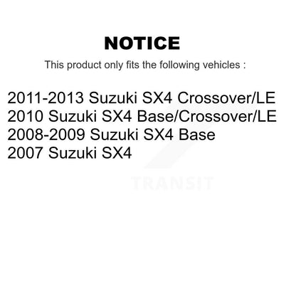 Ensemble de ressorts hélicoïdaux de jambe de force de Suspension avant droite, pour Suzuki SX4 78A-14152