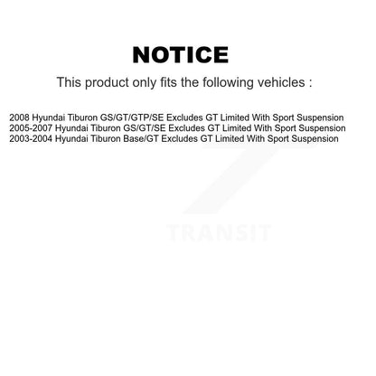 Ensemble de ressort hélicoïdal de jambe de force de Suspension arrière droite pour Hyundai Tiburon 78A-15082