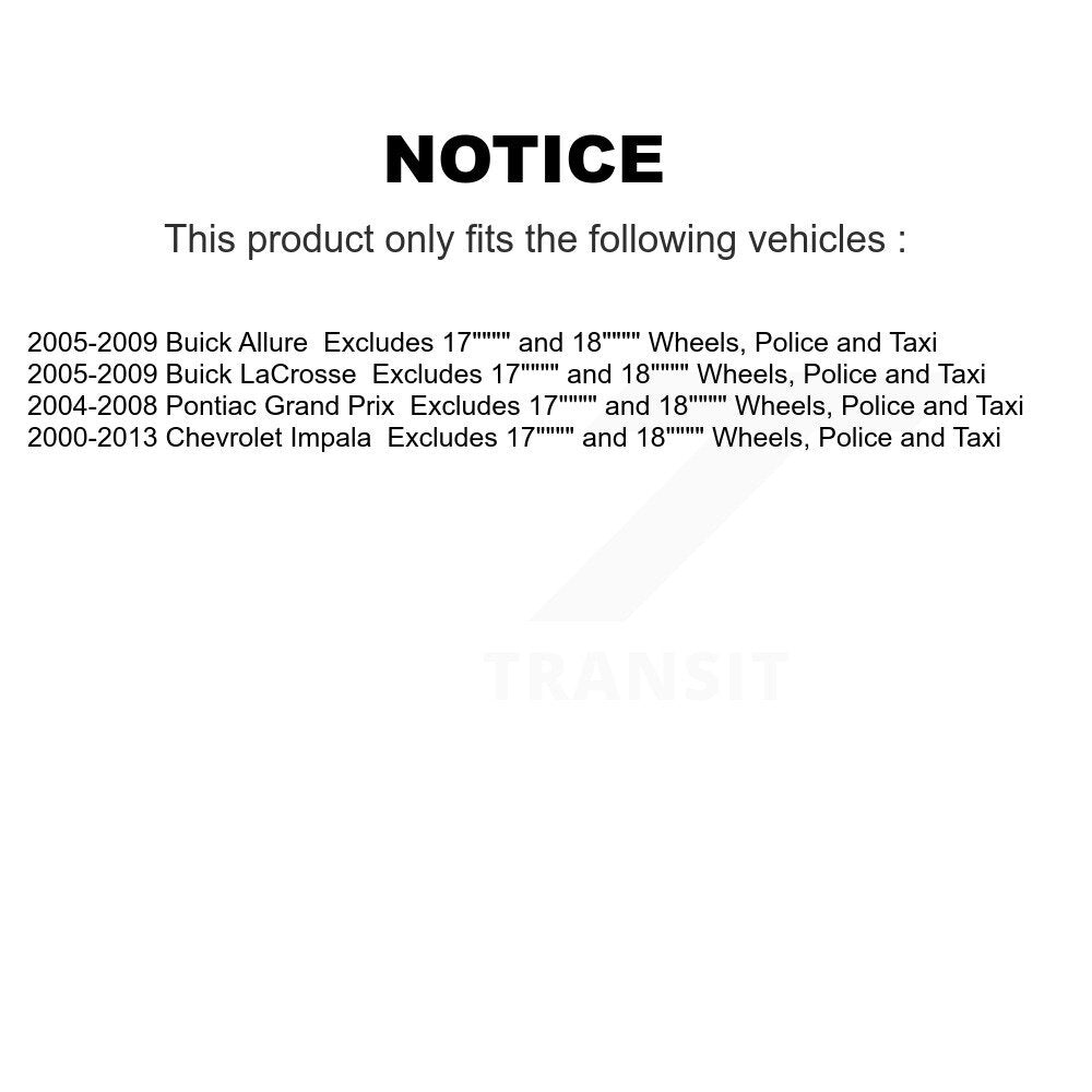 Ensemble de ressorts hélicoïdaux de jambe de force de Suspension arrière droite, pour Chevrolet Impala Buick Pri