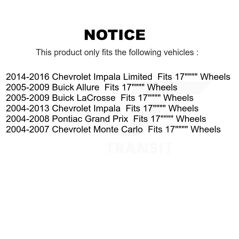 Ensemble de ressorts hélicoïdaux de jambe de force de Suspension arrière gauche, pour Chevrolet Impala Buick Gran