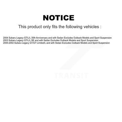 Ensemble de ressorts hélicoïdaux de jambe de force de Suspension arrière, pour Subaru Legacy 78A-15850