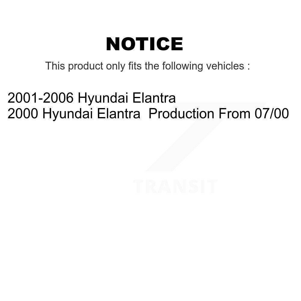 Ensemble de ressort hélicoïdal de jambe de force de Suspension arrière gauche pour Hyundai Elantra 78A-15911