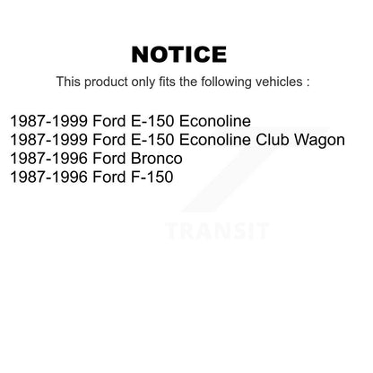 Tambour de frein arrière (1 pièce seulement) pour Ford F-150 E-150 Econoline Bronco Club Wagon