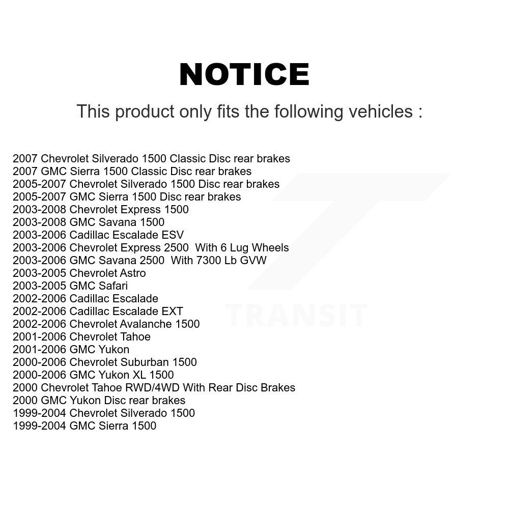 Rotor de frein à disque avant (1 pièce seulement) pour Chevrolet GMC Silverado 1500 Sierra X