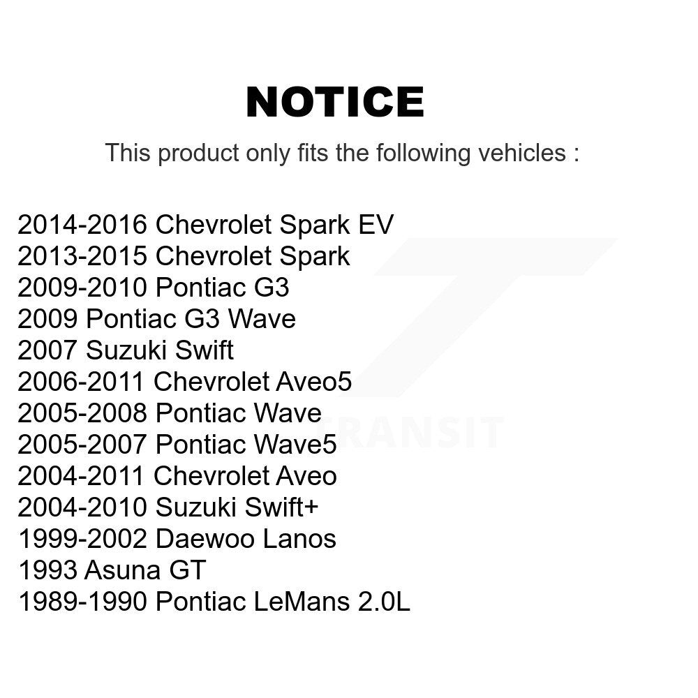 Rotor de frein à disque avant (1 pièce seulement) pour Chevrolet Aveo Pontiac Aveo5 Wave G3