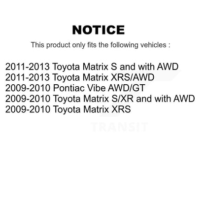 Rotor de frein à disque arrière (1 pièce seulement) pour Toyota Matrix Pontiac Vibe 8-580705