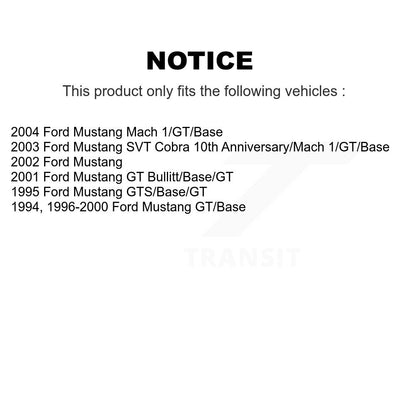 Rotor de frein à disque arrière (1 pièce seulement) pour Ford Mustang 8-66448