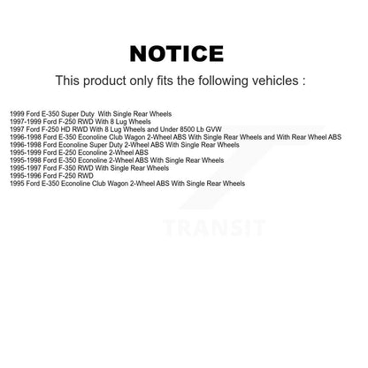 Ensemble moyeu de Rotor de frein à disque avant (1 pièce seulement) pour Ford F-250 F-350 E-350 H