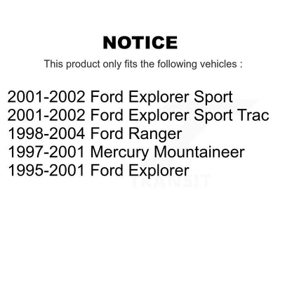 Rotor de frein à disque arrière (1 pièce seulement) pour Ford Ranger Explorer Sport Trac Mercur