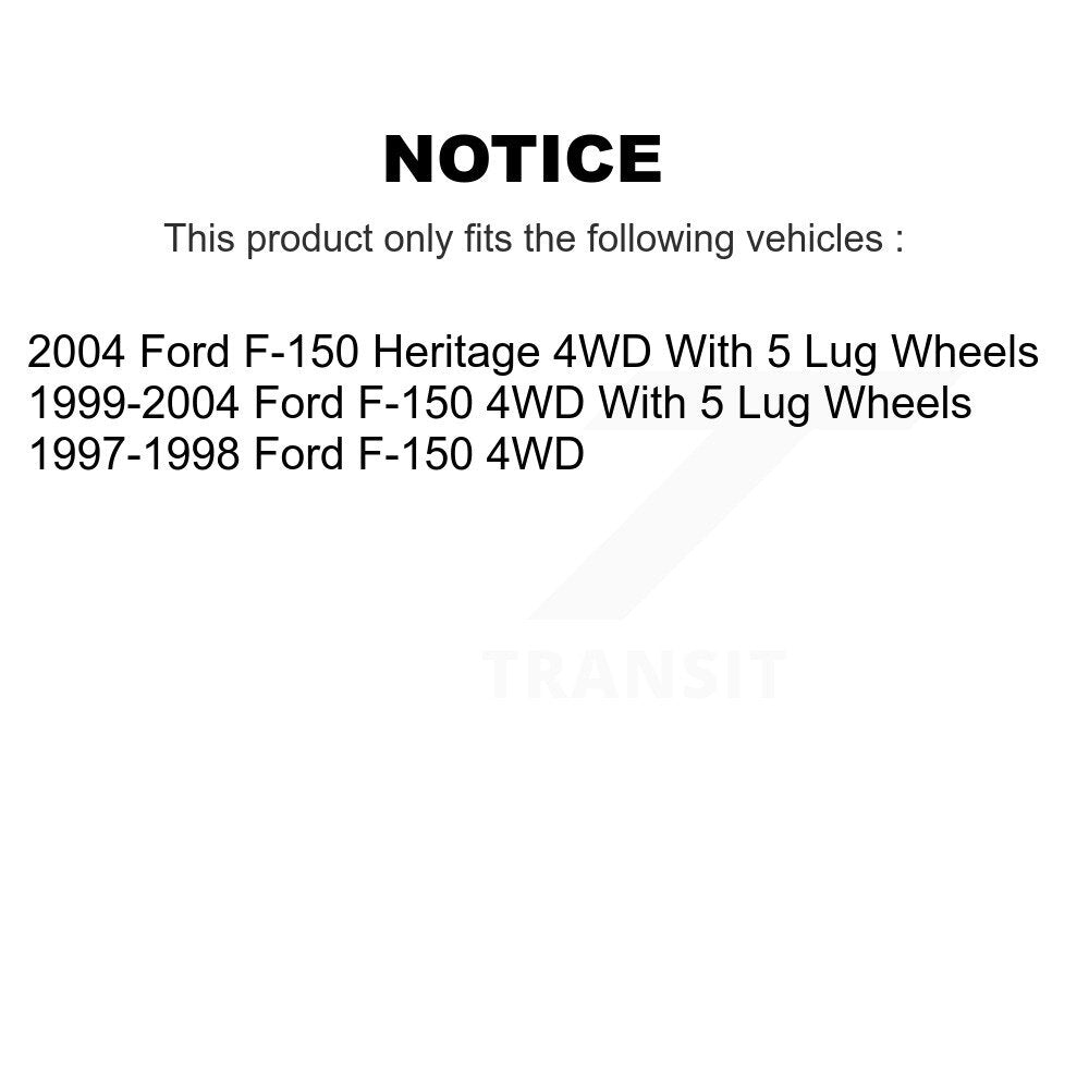 Rotor de frein à disque avant (1 pièce seulement) pour Ford F-150 Heritage 4WD 8-66630