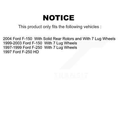 Rotor de frein à disque arrière (1 pièce seulement) pour Ford F-150 F-250 HD 8-66671