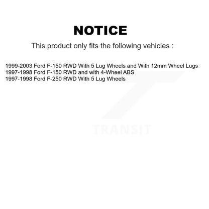 Ensemble moyeu de Rotor de frein à disque avant (1 pièce seulement) pour Ford F-150 F-250 8-66821