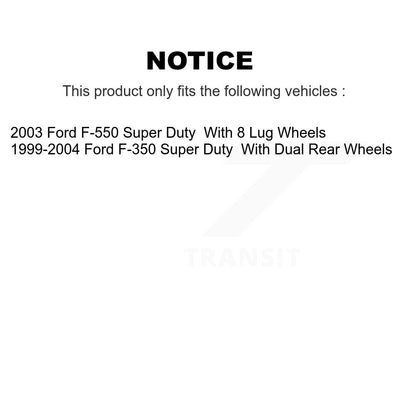 Rotor de frein à disque arrière (1 pièce seulement) pour Ford F-350 Super Duty F-550 8-66824