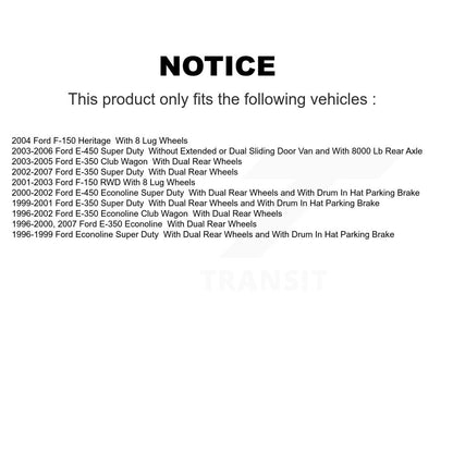 Rotor de frein à disque arrière (1 pièce seulement) pour Ford F-150 E-350 Super Duty Econoline