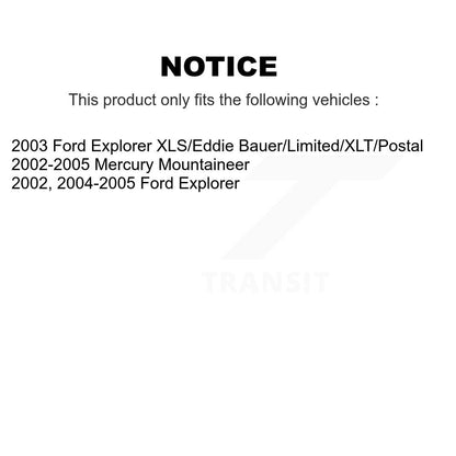 Rotor de frein à disque avant (1 pièce seulement) pour Ford Explorer Mercury Mountaineer