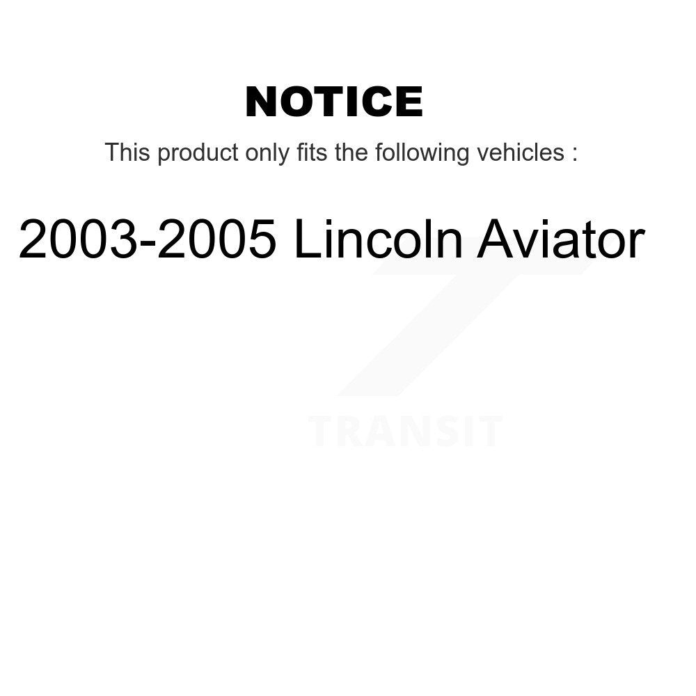 Rotor de frein à disque arrière (1 pièce seulement) pour Lincoln Aviator 2003-2005 8-680167