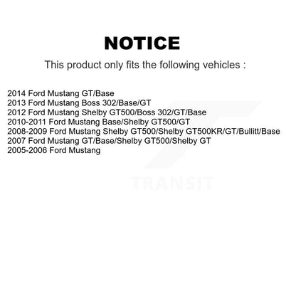 Rotor de frein à disque arrière (1 pièce seulement) pour Ford Mustang 8-680318