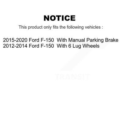 Rotor de frein à disque arrière (1 pièce seulement) pour Ford F-150 8-680976