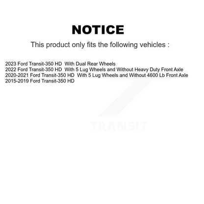 Rotor de frein à disque avant (1 pièce seulement) pour Ford Transit-350 HD 8-681782