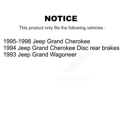 Rotor de frein à disque arrière (1 pièce seulement) pour Jeep Grand Cherokee Wagoneer 8-76451