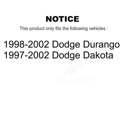 Rotor de frein à disque avant (1 pièce seulement) pour Dodge Dakota Durango 8-76645