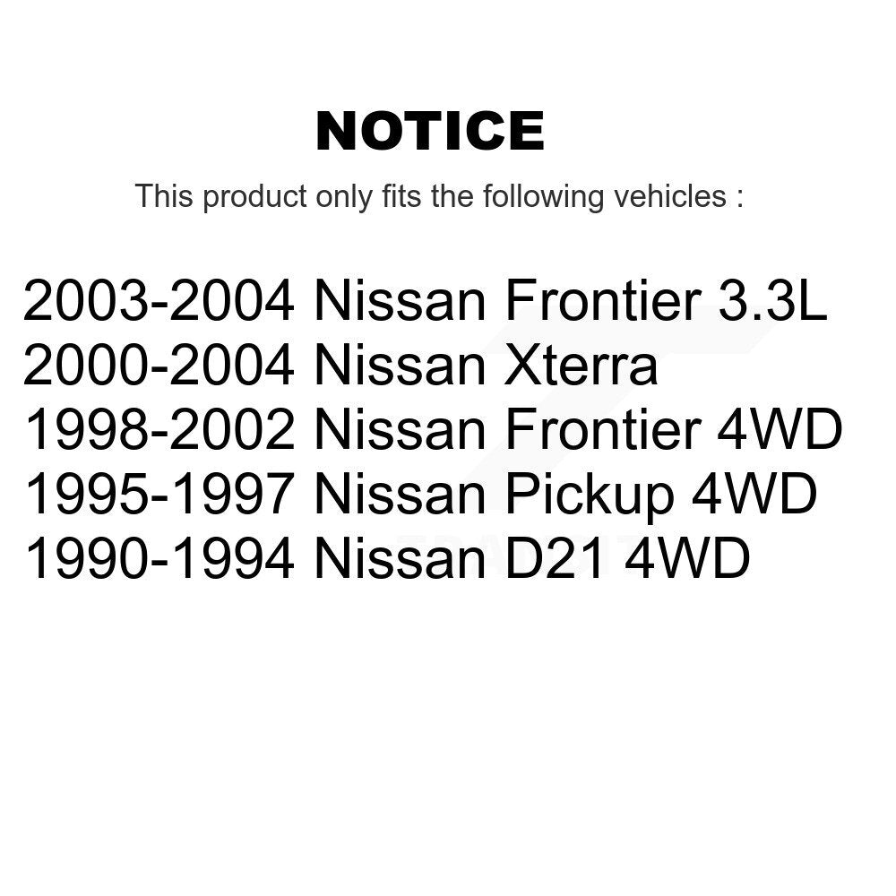 Tambour de frein arrière (1 pièce seulement) pour pick-up Nissan Xterra Frontier D21 8-9433