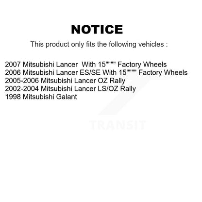 Rotor de frein à disque avant (1 pièce seulement) pour Mitsubishi Lancer Galant 8-96807
