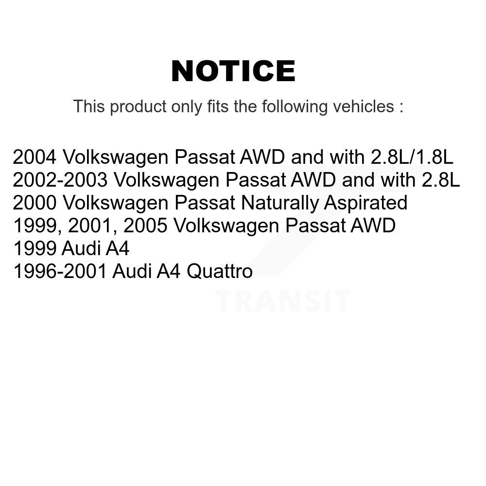 Rotor de frein à disque arrière (1 pièce seulement) pour Volkswagen Passat Audi A4 Quattro