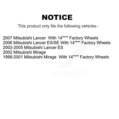 Rotor de frein à disque avant (1 pièce seulement) pour Mitsubishi Lancer Mirage 8-96973