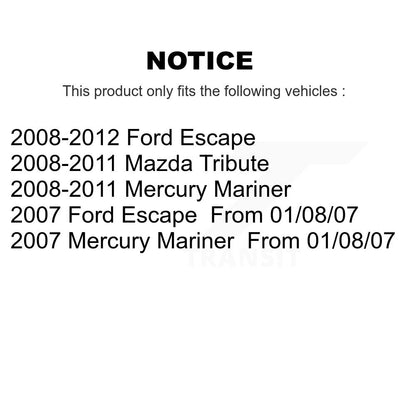 Tambour de frein arrière (1 pièce seulement) pour Ford Escape Mazda Tribute Mercury Mariner