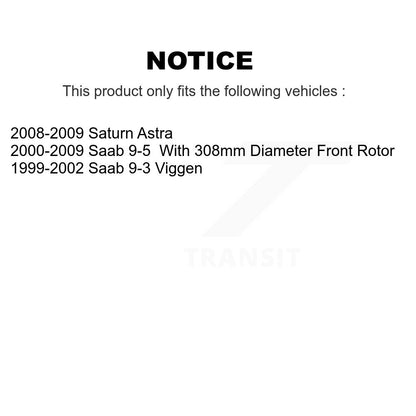 Rotor de frein à disque avant (1 pièce seulement) pour Saturn Astra Saab 9-5 9-3 8-980057