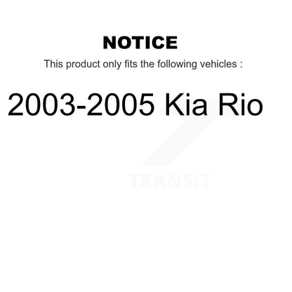 Rotor de frein à disque avant (1 pièce seulement) pour Kia Rio 2003-2005 8-980241