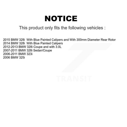 Rotor de frein à disque arrière (1 pièce seulement) pour BMW 323i 328i 325i 8-980490