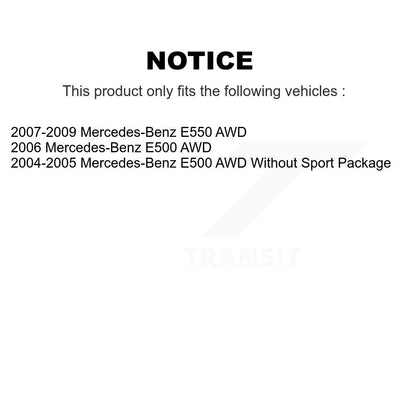 Rotor de frein à disque avant (1 pièce seulement) pour Mercedes-Benz E500 E550 AWD 8-980520