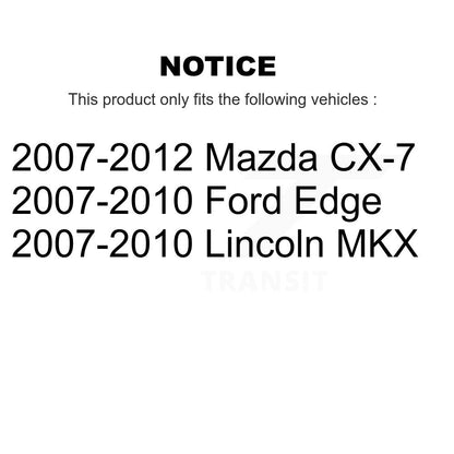 Rotor de frein à disque arrière (1 pièce seulement) pour Ford Edge Mazda CX-7 Lincoln MKX