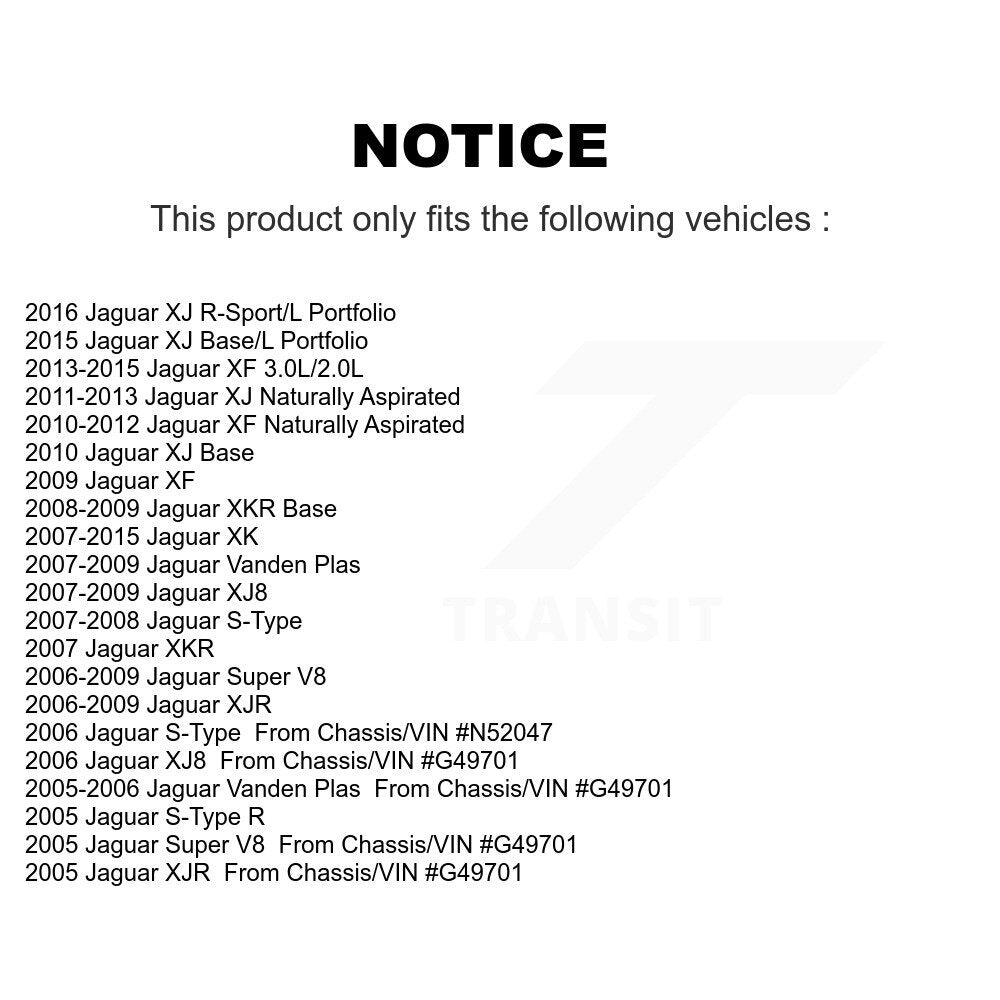 Rotor de frein à disque arrière (1 pièce seulement) pour Jaguar XF XJ XK s-type Vanden Plas XKR