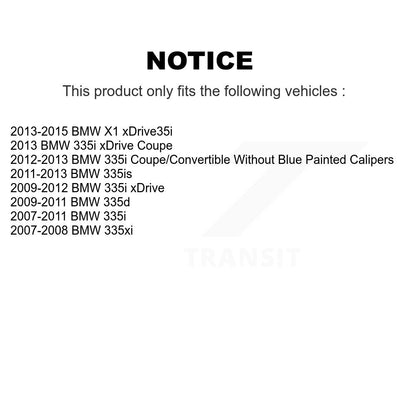 Rotor de frein à disque avant (1 pièce seulement) pour BMW X1 335i xDrive 335xi 335is 335d